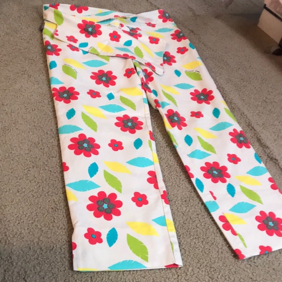 🌸NEW🌸 Moschino Jeans Vintage Flower Power & Leaf Design Print Jeans - Picture 3 of 16